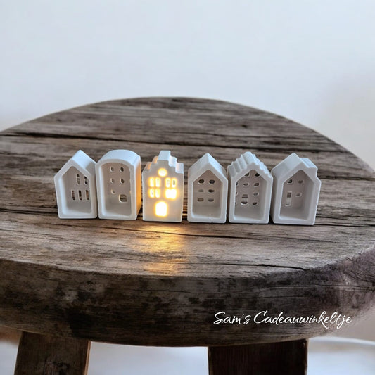 Mini Huisjes van Porseleingips