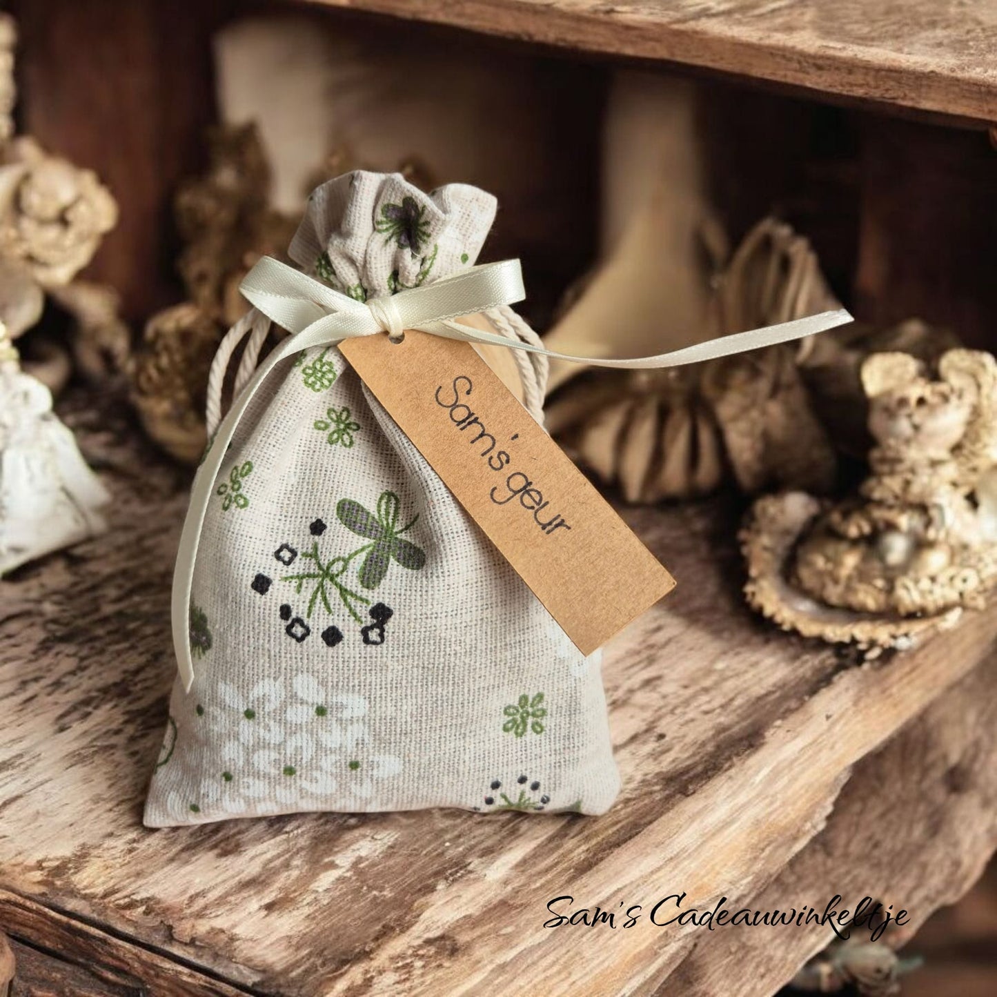 Geurzakjes van linnen/jute
