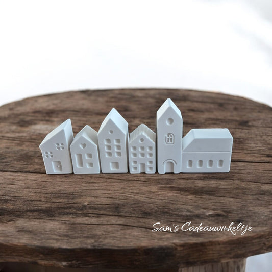 Huisjes van Porseleingips