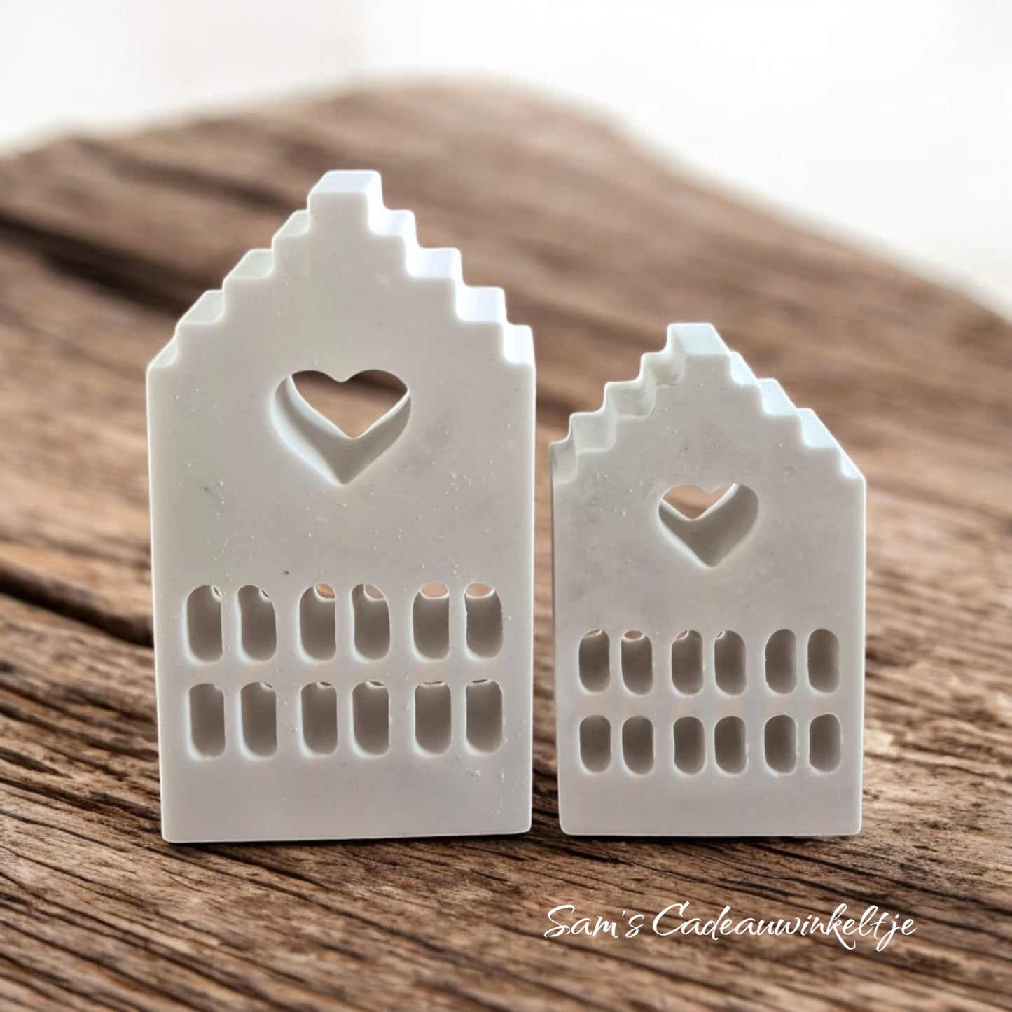 Set van Porseleingips Huisjes