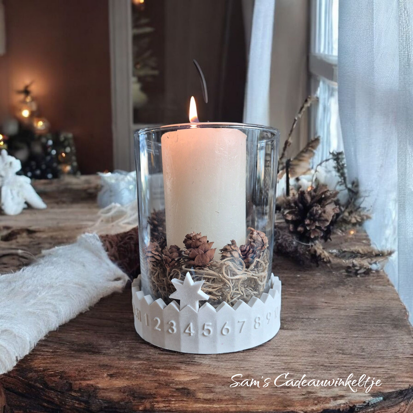 Adventskalender porseleingips